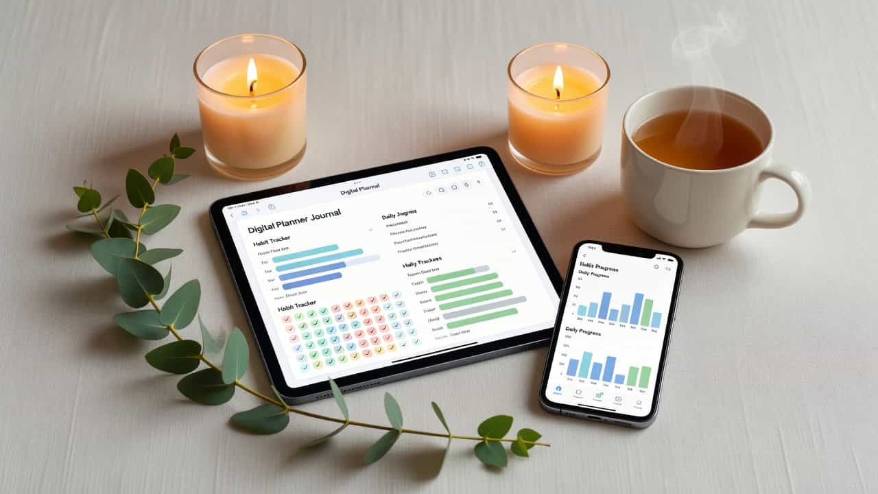 Self-Care Digital Bundle — Planner, Journal & Habit Tracker — Glowist USA digital product